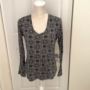 Urban Outfitters BDG Geometric Long Sleeve Thermal Top